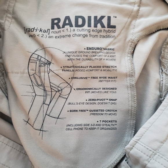 KUHL Radikl Performance Stretch Outdoors Pants Trousers Men's 40 X 30 Tan - Picture 7 of 10